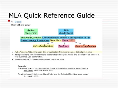 Read Mla Quick Reference Guide 