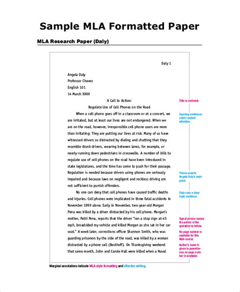 Read Mla Term Paper Outline 