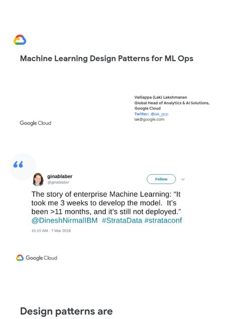 mldesignpatterns/20200917 _ Lak _ GDG _ Machine Learning Design