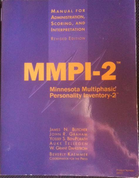 mmpi 2 interpretation manual