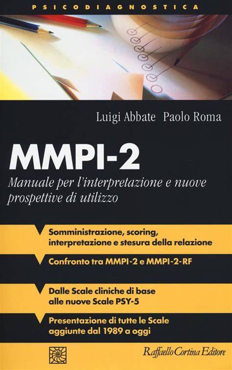 mmpi 2 manuale per l interpretazione e nuove pros