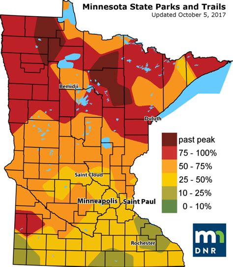 mn fall color map