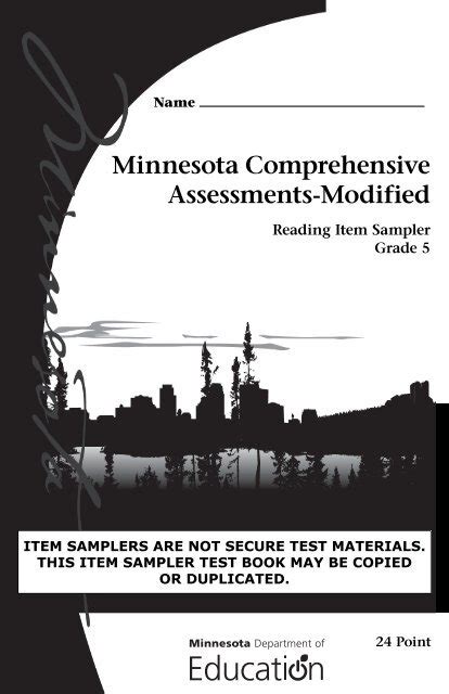 Mn Mca Item Sampler