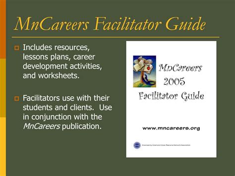 mncareers facilitator guide