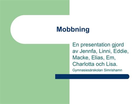 mobbning synonym