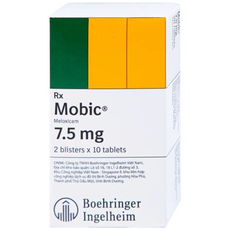mobic | Thuc Mobic 75mg iu tr vim xng