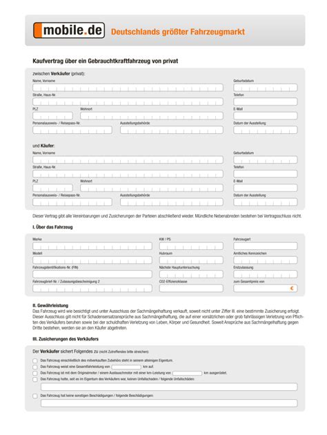 Mobile Kaufvertrag Pdf