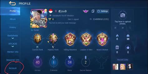 Mobile Legends Account