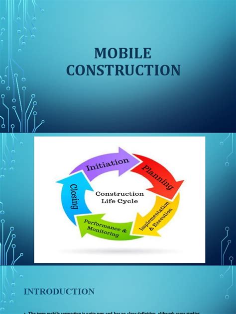 Read Online Mobile Computing In Construction 