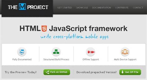 Full Download Mobile Web Framework For Javascript And Html5 
