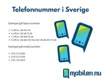 mobilnummer landskod