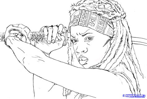 mochonne Colouring Pages (page 2) Walking dead drawings, Walking dead