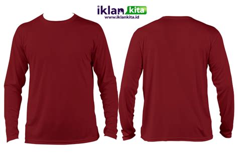 Mockup Kaos Lengan Panjang Merah Marun Tampak Depan Kaos Hitam Polos Depan Belakang Panjang - Kaos Hitam Polos Depan Belakang Panjang