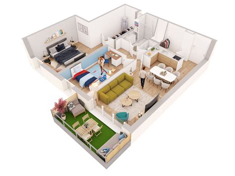 Modélisation 3d Appartement   Plan Maison 3d Logiciel Gratuit Pour Dessiner Ses - Modélisation 3d Appartement