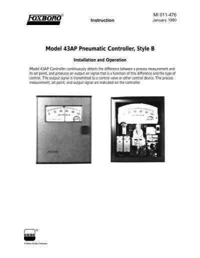 model 43ap pneumatic controller style b cexi