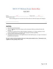 Model Answer For 473 Exam