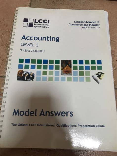 model answer for lcci accounting