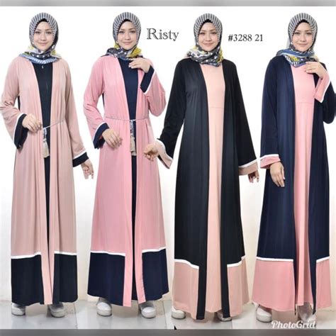 Model Baju Gamis Fatayat 8211 Ragam Muslim Baju Nu - Baju Nu