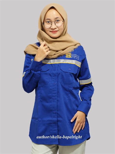 Model Baju Lapangan Wanita  Bahan Seragam Batik - Model Baju Lapangan Wanita