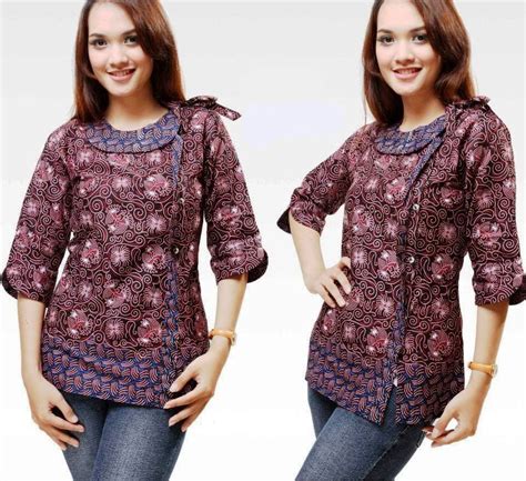 Model Hem Batik Wanita Terbaru Serba Serbi Model Kaos Tunik Terbaru - Model Kaos Tunik Terbaru