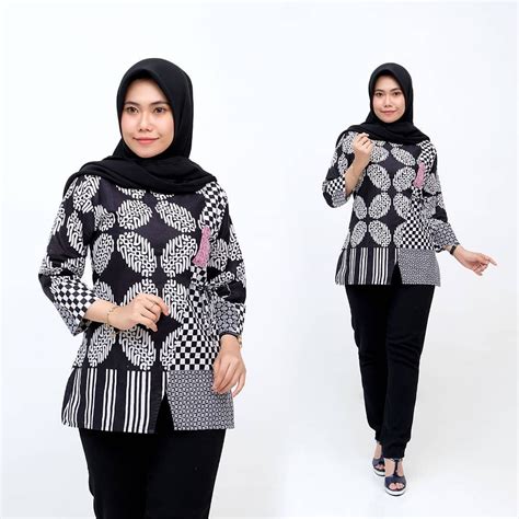 Model Kaos Tunik Terbaru  47 Tunik Batik Remaja Terbaru 2021 Trend Masa - Model Kaos Tunik Terbaru
