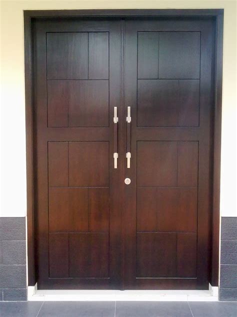 model pintu minimalis dari kayu 2 pintu