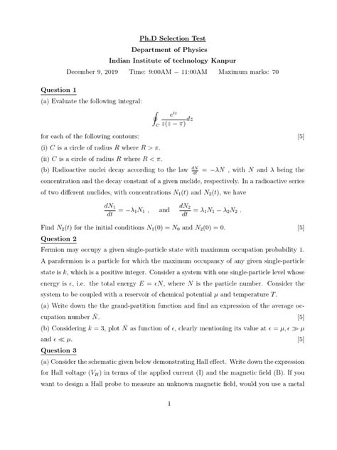 Model Question Paper Phd In Management