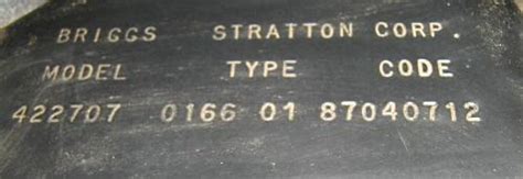 Download Model Type Code Small Engine Briggs Stratton 