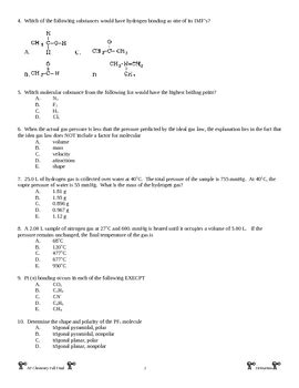 Full Download Modeling Chemistry Review For Final Exam 