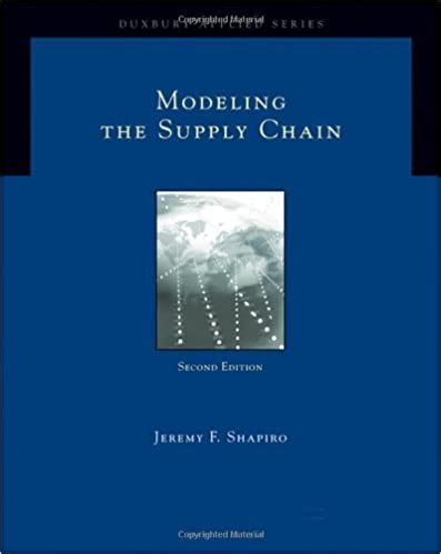 Read Online Modeling The Supply Chain Duxbury Applied 