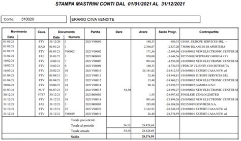 Modello Libro Contabile