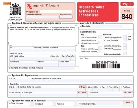 Modelo 840 Aeat
