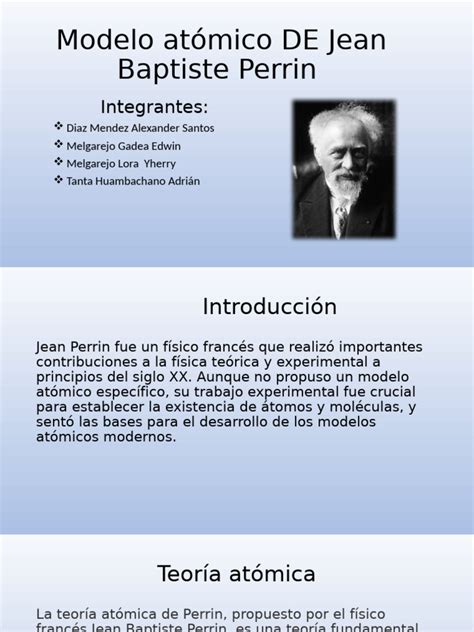 Modelo Atomico De Perrin