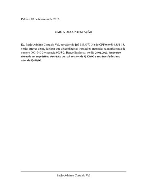 Modelo De Contestação
