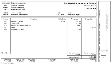 Modelo De Contra Cheque