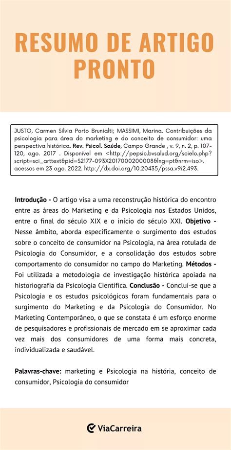 Modelo De Um Resumo