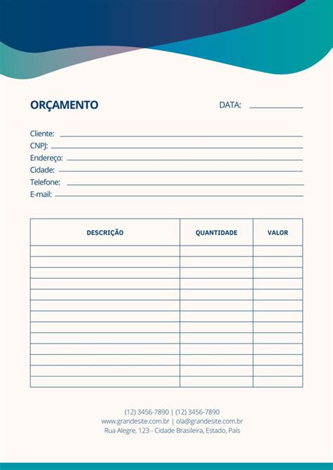 Modelo Orçamento Word