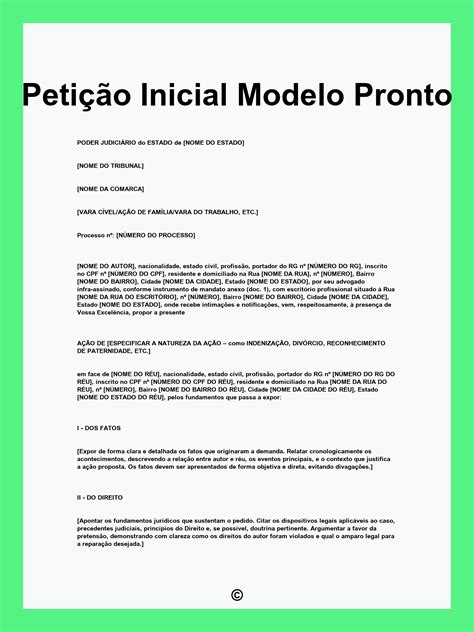 Modelo Petição Inicial