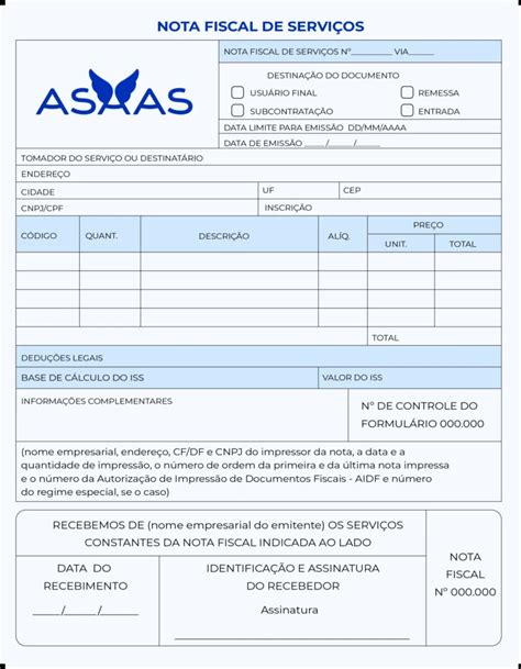 Modelos De Nota Fiscal