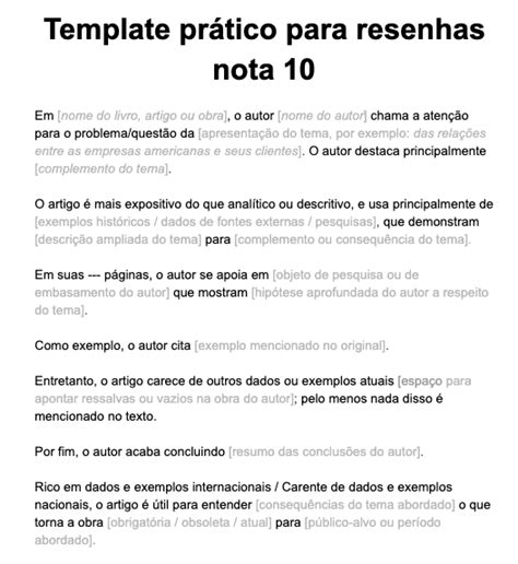Modelos De Resenha