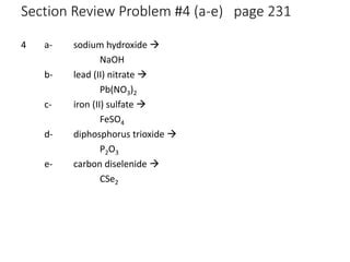 Modern Chemistry Chapter 7 Section 1 Review Answers