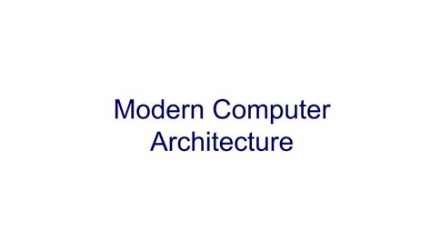 Modern Computer Architecture Solution By Rafiquzzaman