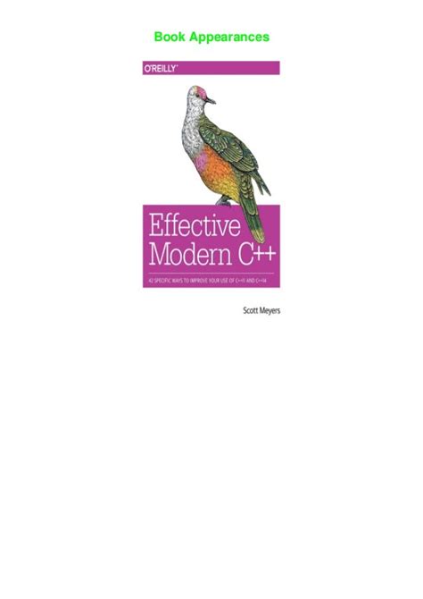 Modern Effective C Pdf
