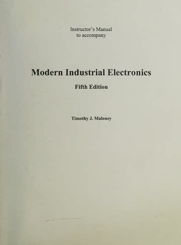 modern industrial electronics maloney