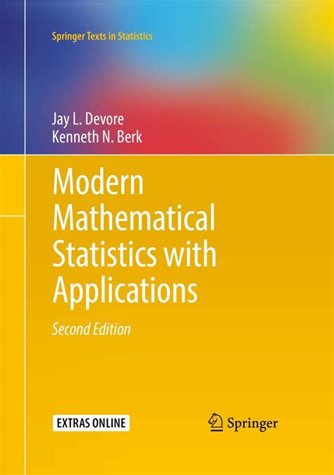 modern mathematical statistics with applications springer texts in statistics