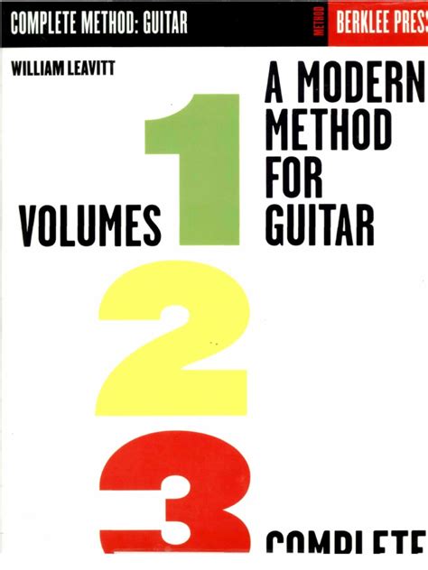 Modern Method For Guitar Vol 1 Book Dvd Rom