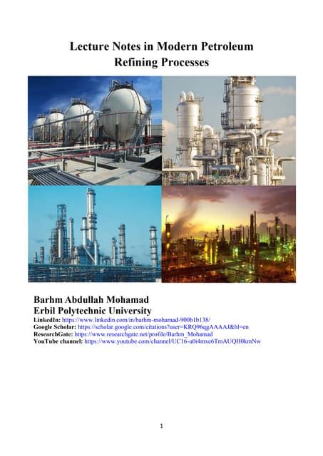 Modern Petroleum Refining Processes