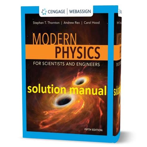 Modern Physics Scientists Engineers Solution Manual