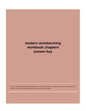 Modern Woodworking Answer