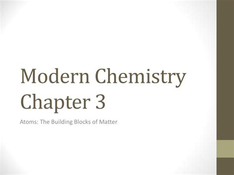 Read Online Modern Chemistry Chapter 3 